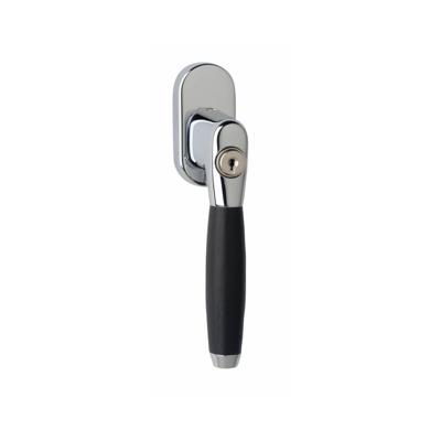 Intersteel Raamkruk draaikiep Ton 400 afsluitbaar op ovaal rozet - chroom