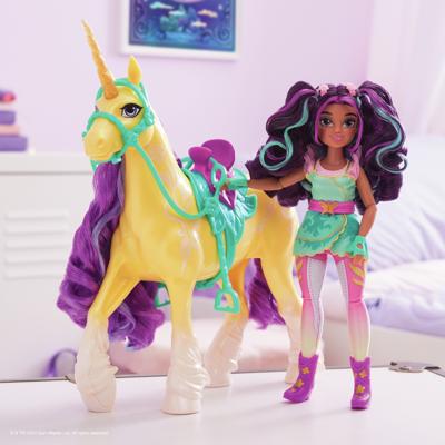 Unicorn Academy eenhoorn figuur Leaf - 28 cm