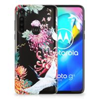 Motorola Moto G8 Power | TPU Hoesje | Bird Flowers - thumbnail