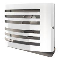 PREMIUM LINE design gevelkap -ALFA- Ø150mm - terugslagklep - WIT RAL9010 - thumbnail