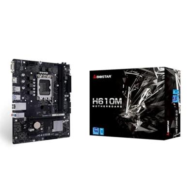 BioStar H610MHC Moederbord Socket Intel LGA 1700 Vormfactor Micro-ATX Moederbord chipset Intel® H610
