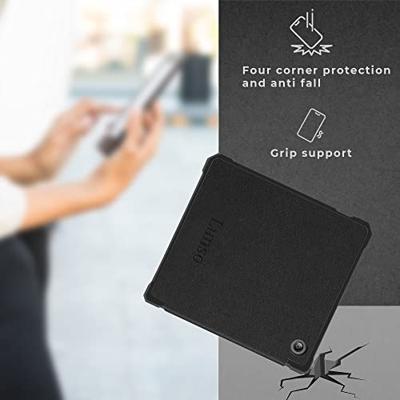 Lunso - Kobo Libra 2 (7 inch) - Vegan saffiano leren sleepcover hoes - Marble Magnus Lunso - Kobo Libra 2 (7 inch) - Vegan saffiano leren sleepcover hoes - Marble Magnus