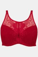 Ulla Popken Bh top, softcups, transparant kant, dubbele sluiting - Grote Maten - thumbnail