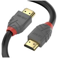 LINDY 36967 HDMI-kabel USB Aansluitkabel HDMI-A-stekker, HDMI-A-stekker 10.00 m Zwart, Grijs - thumbnail
