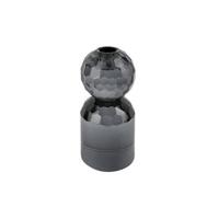 present time - Kandelaar Crystal Art - Rond Zwart - 7x7x14,3cm - thumbnail