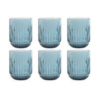 Glazenset Home ESPRIT Blauw Kristal (6 Stuks) - thumbnail