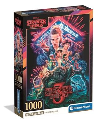 Clementoni puzzel Stranger Things S3 - 1000 stukjes