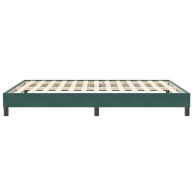 Bedframe zonder matras 140x210 cm fluweel donkergroen