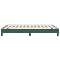 Boxspring zonder matras fluweel donkergroen 160x210 cm - thumbnail