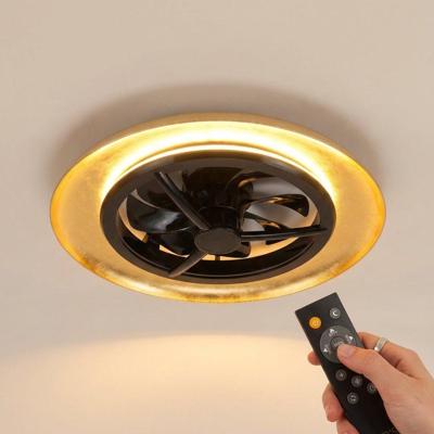 LED's Light Plafondventilator met lamp Goud met Zwart 55W 4300lm 1800K/4000K 55cm
