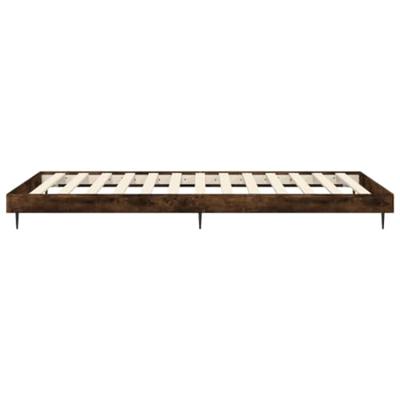 Bedframe zonder matras hout gerookt eikenkleurig 75x190 cm