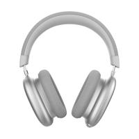 T'nB Bounce Max - Draadloze hoofdtelefoon voor over het oor, comfortabel en betoverend, met bluetooth-verbinding, stereogeluid met geïntegreerde microfoon, batterijduur tot 50 uur - zilver - thumbnail