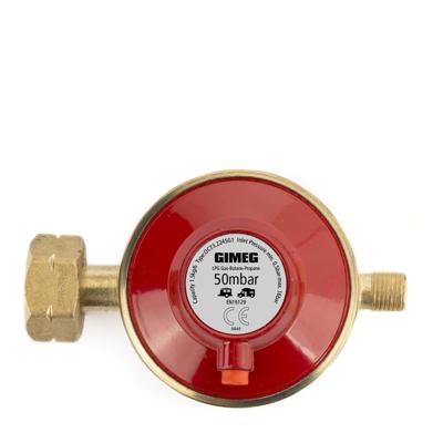 Gimeg Universele Gasregelaar Afblaas 1/4 Inch Links 50Mbar