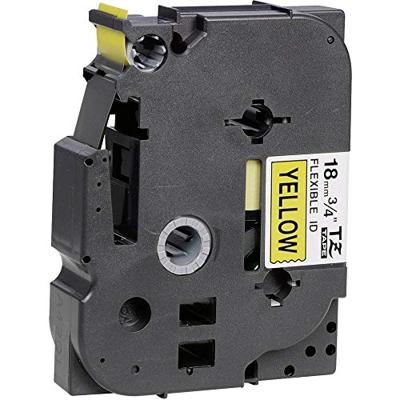 Brother TZe-FX641 Labeltape flexibel Tapekleur: Geel Tekstkleur: Zwart 18 mm 8 m