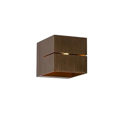 QAZQA Moderne wandlamp donkerbrons - Transfer Groove