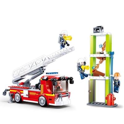 Sluban brandweer ladderwagen oefening Sluban brandweer ladderwagen oefening