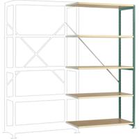 Manuflex RP1106.0001 Magazijnstelling uitbreidingsmodule (b x h x d) 1000 x 2000 x 400 mm Hout - thumbnail