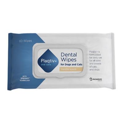 Plaqtiv+ Dental Wipes tandverzorging voor hond en kat 1 verpakking Plaqtiv+ Dental Wipes tandverzorging voor hond en kat 1 verpakking