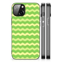 Apple iPhone 13/14 Back Case Waves Green - thumbnail