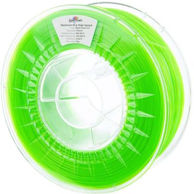 Spectrum Filaments 81057 PLA High Speed Filament PLA kunststof Highspeed filament, Hoge stijfheid, Hoge treksterkte 1.75 mm 1000 g Neon Green UV, Groen 1
