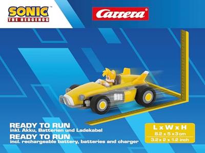 Sonic the Hedgehog RC remote-controlled Car 1/43 2.4GHz Mini Tails - thumbnail