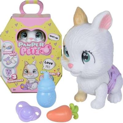 Smoby - Verwen Petz - Konijn om te adopteren - 4 accessoires - Geleed - Hout en plas - Adoptiecertificaat - Vanaf 3 jaar Smoby - Verwen Petz - Konijn om te adopteren - 4 accessoires - Geleed - Hout en plas - Adoptiecertificaat - Vanaf 3 jaar