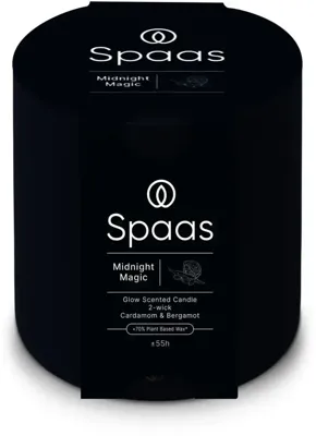 Spaas Glow Geurkaars 2-Wick Midnight Magic