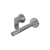 Brauer Chrome Edition Inbouw Wastafelmengkraan met Rechte Uitloop en Rozetten Model C2 Chroom - thumbnail