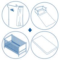 roba Kinderbed 70 x 140 cm (Jumbo Twins grijs) - thumbnail