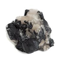 Ruwe Zwarte Toermalijn in Matrix Edelsteen 60 - 80 mm - thumbnail