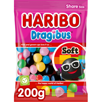 Haribo Dragibus Soft 200 g bij Jumbo