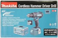 Makita Accu-klopboor/schroefmachine 2 snelheden Incl. 2 accus, Incl. koffer, Incl. accessoires, Incl. lader - thumbnail