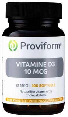 Proviform Vitamine D3 10mcg 100 softgels Proviform Vitamine D3 10mcg 100 softgels