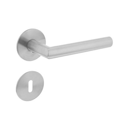 Intersteel Deurkruk Hoek 90° op magneetrozet met sleutelrozetten - RVS