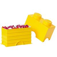 Room Copenhagen LEGO Storage Brick 2 Geel opbergdoos - thumbnail