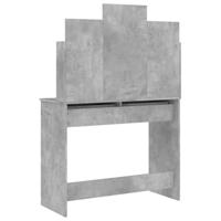 Kaptafel met spiegel 96x39x142 cm betongrijs - thumbnail