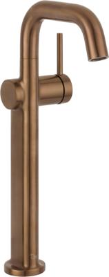 Ben Navan industriële verhoogde wastafelkraan geborsteld koper