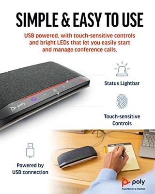 HP Inc. Sync 10 Conferentietelefoon Ruisreductie, Geschikt voor bijv. Microsoft Teams, Zoom, Handsfree Zwart, Zilver