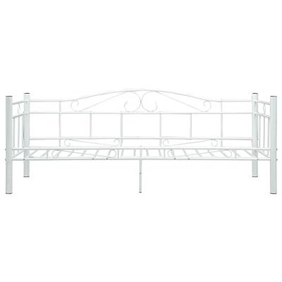 vidaXL Bedbankframe metaal wit 90x200 cm vidaXL Bedbankframe metaal wit 90x200 cm