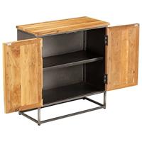 VidaXL Dressoir 65x30x70 cm gerecycled teakhout en staal - thumbnail