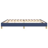 Bedframe zonder matras stof blauw 200x200 cm - thumbnail