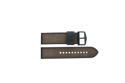 Horlogeband Fossil FTW7068 / GEN 6 Machine Leder/Kunststof Donkerbruin 24mm Horlogeband Fossil FTW7068 / GEN 6 Machine Leder/Kunststof Donkerbruin 24mm