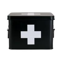 Present Time SCATOLA MEDICINALI, zwart, 21,5 x 15,5 x 16 cm - thumbnail