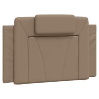 Bedframe met LED-verlichting kunstleer cappuccino 90x190 cm - thumbnail