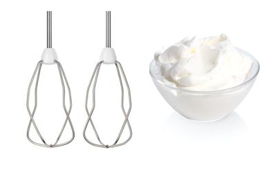 Elektrische handmixer - BOSCH - MFQ2600G ErgoMixx - 375 W - 4 snelheden + turbo - Wit / Grijs