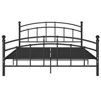 vidaXL Bedframe metaal zwart 140x200 cm - thumbnail