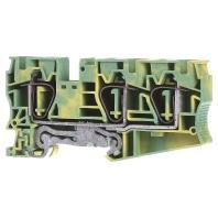 Phoenix Contact 3035344 Doorgangsserieklem 12.2 mm Spanveer Groen, Geel 25 stuk(s) - thumbnail