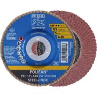 PFERD TOOLS 67744125 PFC 125 A 40 PSF STEELOX Lamellenschijf Diameter 125 mm Boordiameter 22.23 mm Korrelgrootte (num) 40 RVS, Staal 10 stuk(s) - thumbnail