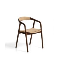 Kave Home Derile eetkamerstoel eiken Donker - thumbnail