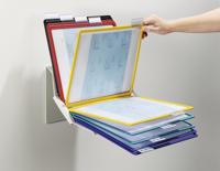 Durable Standaard voor bureaustandaard VARIO® PRO 10 - 5579 Zwart, Rood, Geel, Groen, Donkerblauw DIN A4 Aantal meegeleverde displaypanels 10 - thumbnail